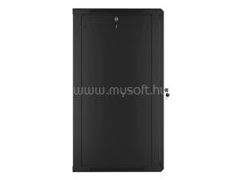 LANBERG WF01-6622-10B 19" 22U SZÉL:600 MÉLY:600 MAG:1085 lapraszerelt üvegajtós fekete fali rack szekrény WF01-6622-10B small