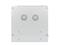 LANBERG wall-mounted double section rack 19inch flat pack 12U/600x600mm grey WF02-6612-10S small