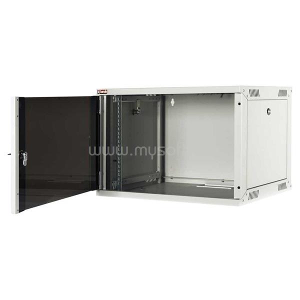 LANDE LN-EUBOX07U5445-LG-1 EURObox 19" 7U 540x450 szürke fali rack szekrény