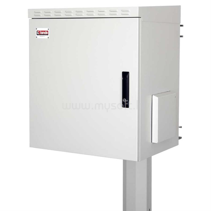 LANDE LN-SBO-IP5509U6060-LG SAFEbox 19" 9U 600x600 kültéri szürke fali rack szekrény