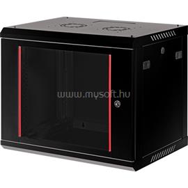 LANDE PROlineB 600x450 lapraszerelt 9U 19" fali rack szekrény (fekete) LN-WB-09U6045-BL-F small