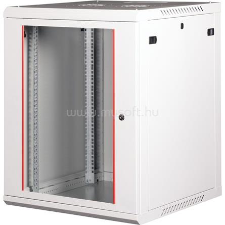 LANDE PROlineB 600x600 lapraszerelt 15U 19" fali rack szekrény (szürke)