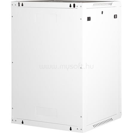 LANDE PROlineB 600x600 lapraszerelt 18U 19" fali rack szekrény (szürke)