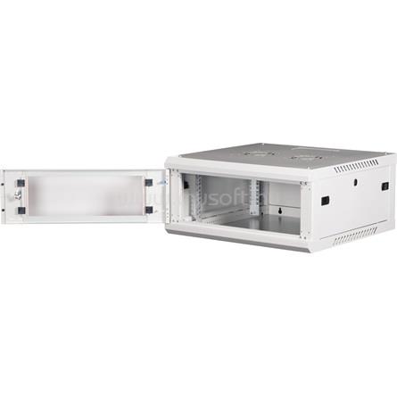 LANDE PROlineB 600x600 lapraszerelt 4U 19" fali rack szekrény (szürke)