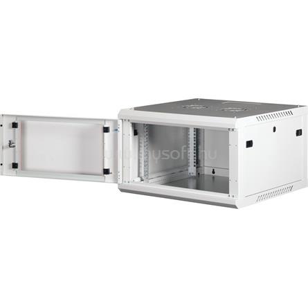 LANDE PROlineB 600x600 lapraszerelt 6U 19" fali rack szekrény (szürke)