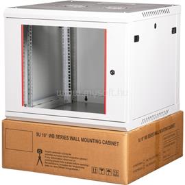 LANDE PROlineB 600x600 lapraszerelt 9U 19" fali rack szekrény (szürke) LN-WB-09U6060-LG-F small