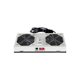 LANDE Ventilátor egység Fali rack szekrényhez 2 ventilátor Termosztáttal LN-FAN-THM-2FWM-LG small