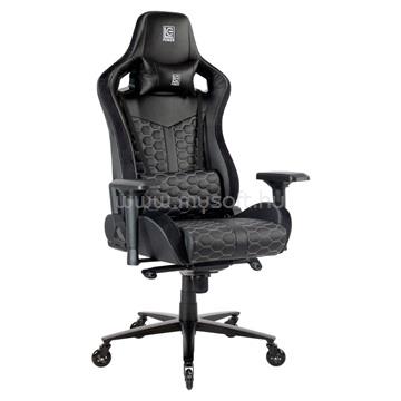 LC POWER LC-GC-801BW Gaming szék - Fekete/Fekete