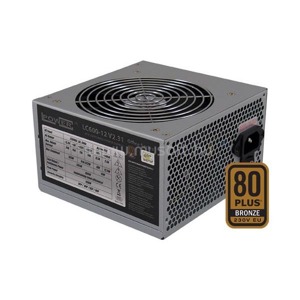 LC-POWER Tápegység 450W - LC600-12 (80 Plus Bronze, Aktív PFC, 12cm)