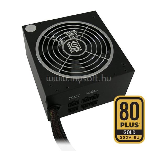 LC-POWER Tápegység 460W - LC6460GP4 (80 Plus Gold, Aktív PFC, Moduláris, 14cm)
