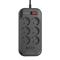 LDNIO SE6403 elosztó 6x aljzat + 4x USB-A fekete 2m SE6403 small