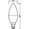 LEDVANCE Osram Star+ RGBW/matt búra/5,5W/470lm/2700K/E14 távirányítható LED gyertya izzó LEDVANCE_4058075144309 small