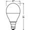 LEDVANCE Osram Star+ RGBW/matt búra/5,5W/470lm/2700K/E14 távirányítható LED kisgömb izzó LEDVANCE_4058075144385 small
