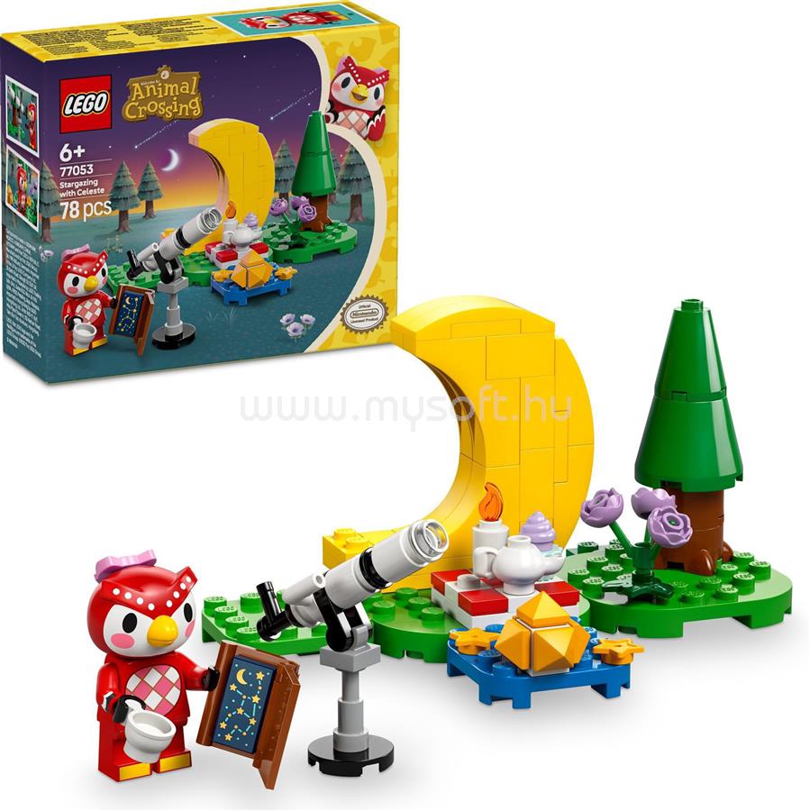 LEGO Animal Crossing Csillagnézés Celeste-tel, építőkészlet 77053