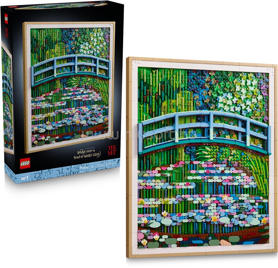 LEGO Art Claude Monet - Híd a vízililiomos tó felett 31220