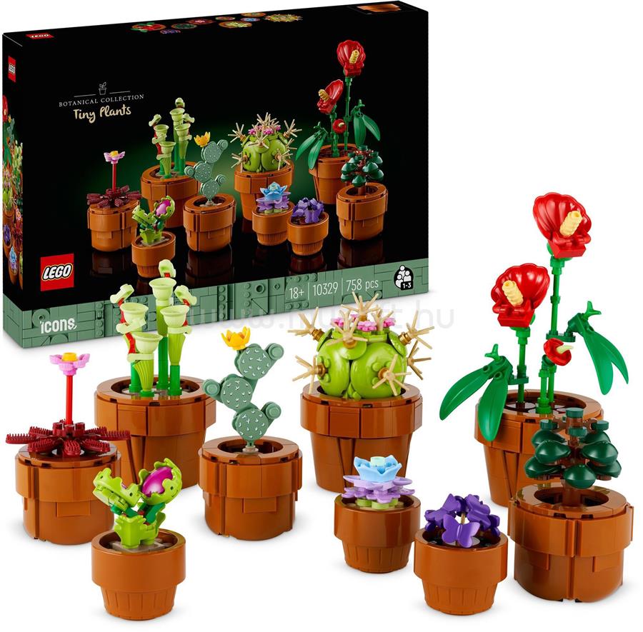 LEGO Botanicals Apró cserepes növények építőkészlet felnőtteknek 10329