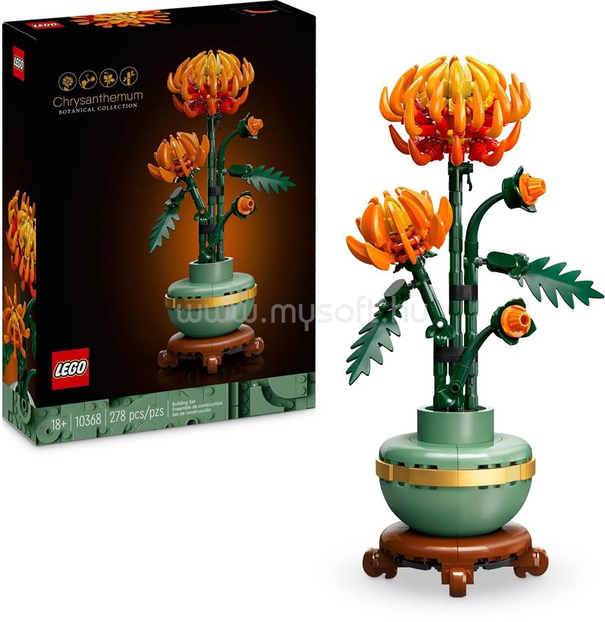 LEGO Botanicals Krizantém virágdekorációs építőszett 10368