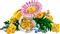 LEGO Botanicals Napsárga virágcsokor, virágdekorációs készlet 10347 LEGO_10347 small
