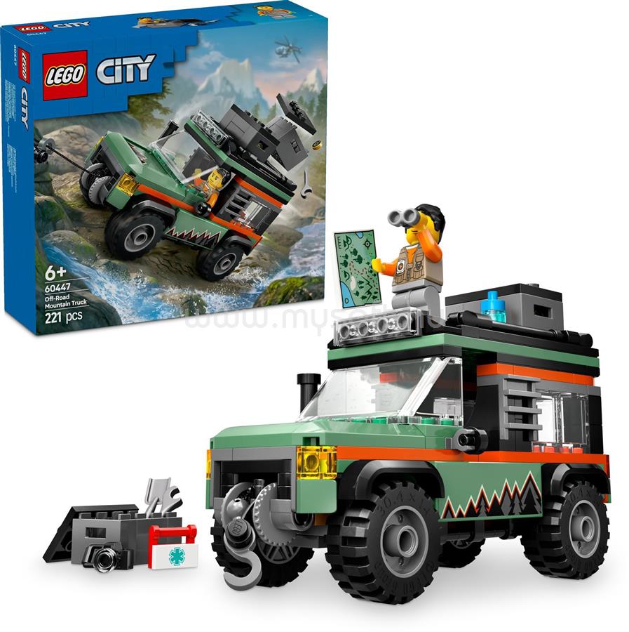 LEGO City 4x4-es off-road terepjáró, kalandjáték 60447