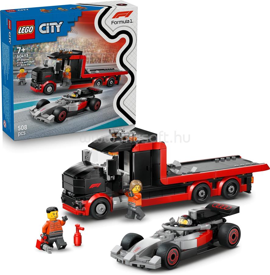 LEGO City F1-es kamion egy F1-es Audi versenyautóval játék 60493