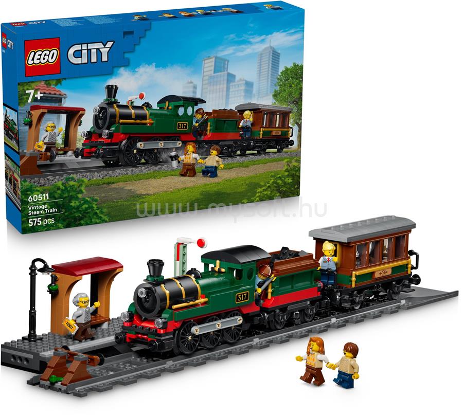LEGO City Trains Nosztalgia gőzmozdony 60511