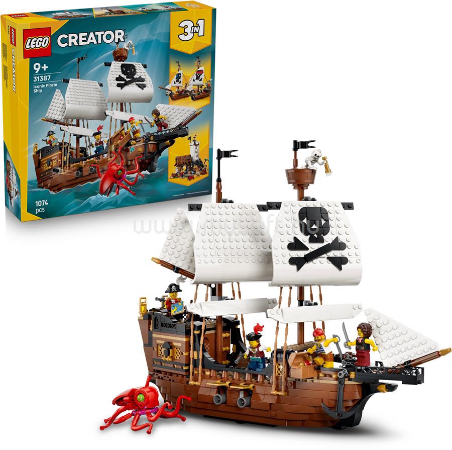 LEGO Creator Ikonikus kalózhajó 31387