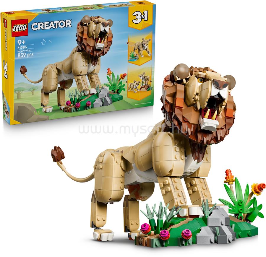 LEGO Creator Vadállatok: Fenséges oroszlán 31386