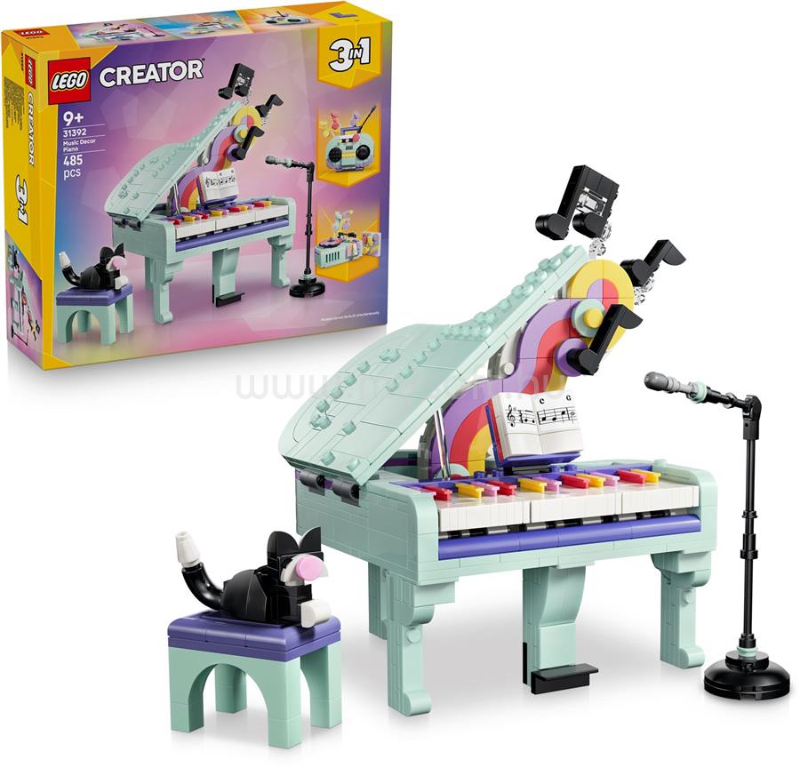 LEGO Creator Zenés dekoráció cicával 31392
