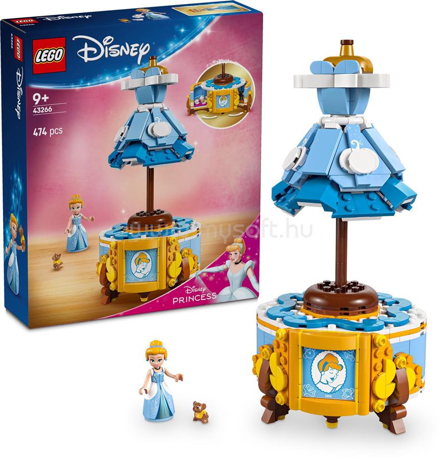 LEGO Disney hercegnő Hamupipőke ruhája, építőkészlet figurával 43266
