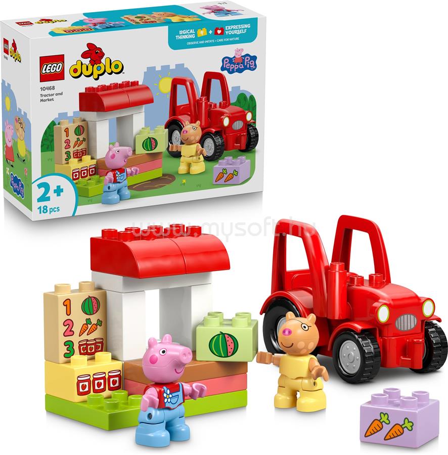 LEGO DUPLO Peppa malac Traktor és piac építőkészlet 10468