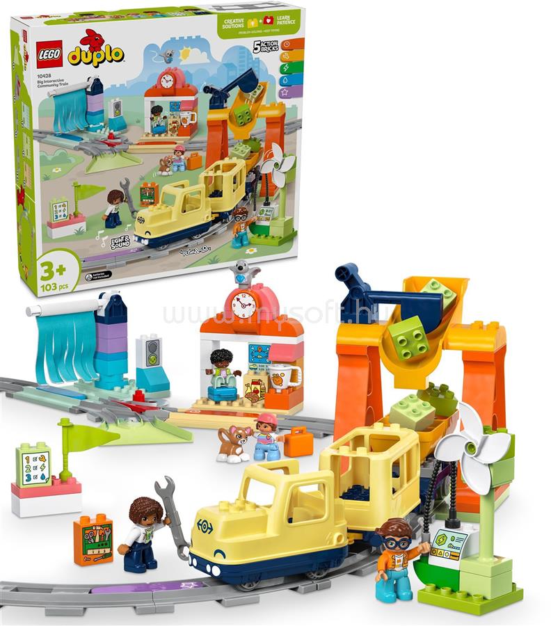 LEGO DUPLO Town Nagy interaktív vonat 10428