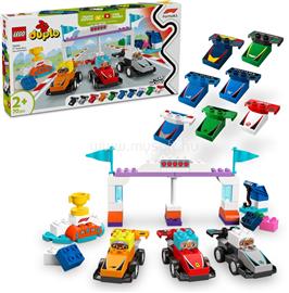 LEGO DUPLO Városi kalandok F1 versenyautók és pilóták, építőjáték a családi szórakozáshoz 10445 LEGO_10445 small