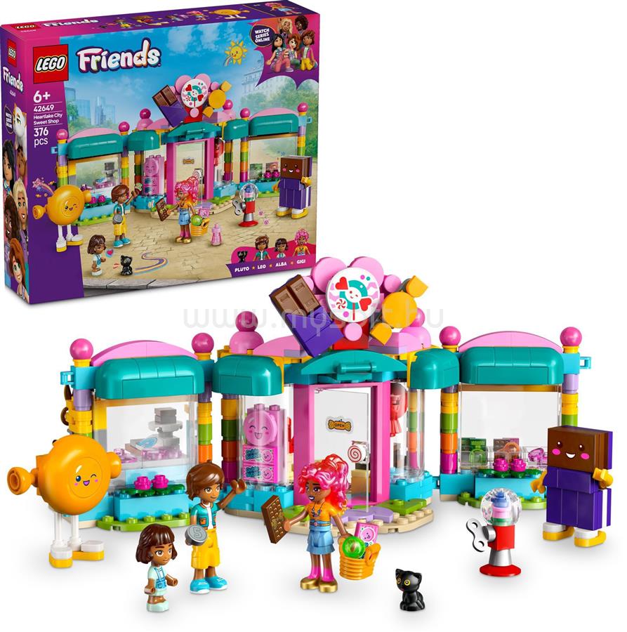 LEGO Friends Heartlake City édességbolt, történetmesélős játék izgalmas szituációkkal 42649