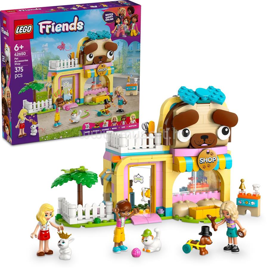 LEGO Friends Kisállatfelszerelések boltja, játék építőkészlet 42650