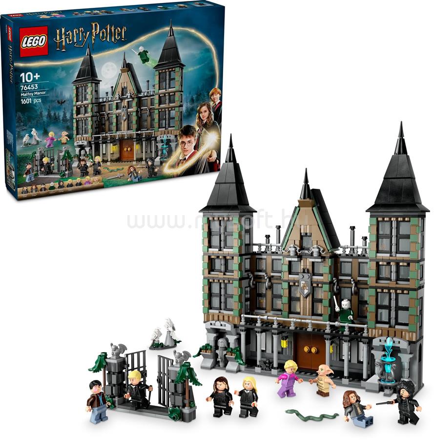 LEGO Harry Potter Malfoy-kúria, varázslatos játék építőkészlet 76453