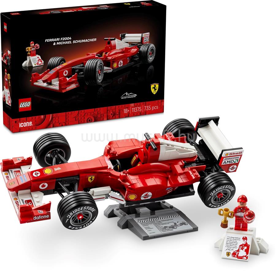 LEGO Icons Ferrari F2004 és Michael Schumacher 11375