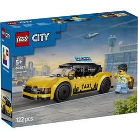 LEGO LEGOR City Sárga taxi - Modellautókészlet 2 minifigurával 60487 LEGO_60487 small