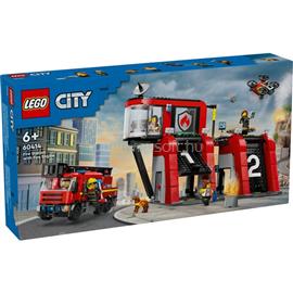 LEGO LEGOR City Tűzoltóállomás tűzoltóautóval 60414 LEGO_60414 small