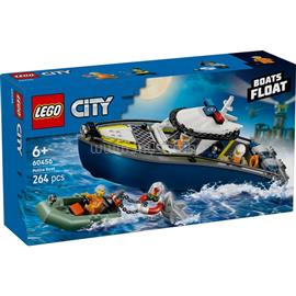 LEGO LEGOR City Üldözés rendőrségi csónakkal, játék felfújható motorcsónakkal és gumicsónakkal 60456 LEGO_60456 small