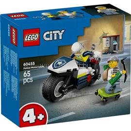 LEGO LEGOR City Üldözés rendőrségi motorkerékpárral játék, motorkerékpáros szett 60455 LEGO_60455 small