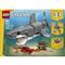 LEGO LEGOR Creator Veszedelmes cápa egy kincsesládával, játék 31381 LEGO_31381 small