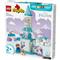 LEGO LEGOR DUPLOR Disney Anna és Elza jégkastély partija, megépíthető játék kisgyermekeknek 10455 LEGO_10455 small