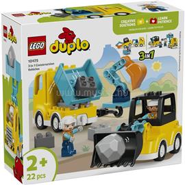 LEGO LEGOR DUPLOR Városi kalandok 3 az 1-ben építési munkagépek játékok 10475 LEGO_10475 small