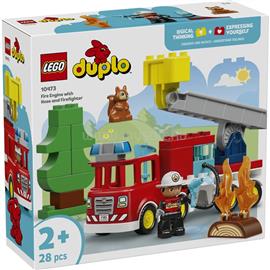LEGO LEGOR DUPLOR Városi kalandok Tűzoltóautó tömlővel és tűzoltóval 10473 LEGO_10473 small