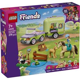 LEGO LEGOR Friends Ló és csikószállító utánfutó, játékkészlet 42695 LEGO_42695 small