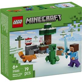 LEGO LEGOR MinecraftR Steve tajgai kalandjai, gamerajándék 21583 LEGO_21583 small