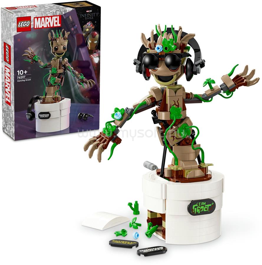 LEGO Marvel Táncoló Groot megépíthető játék 76297