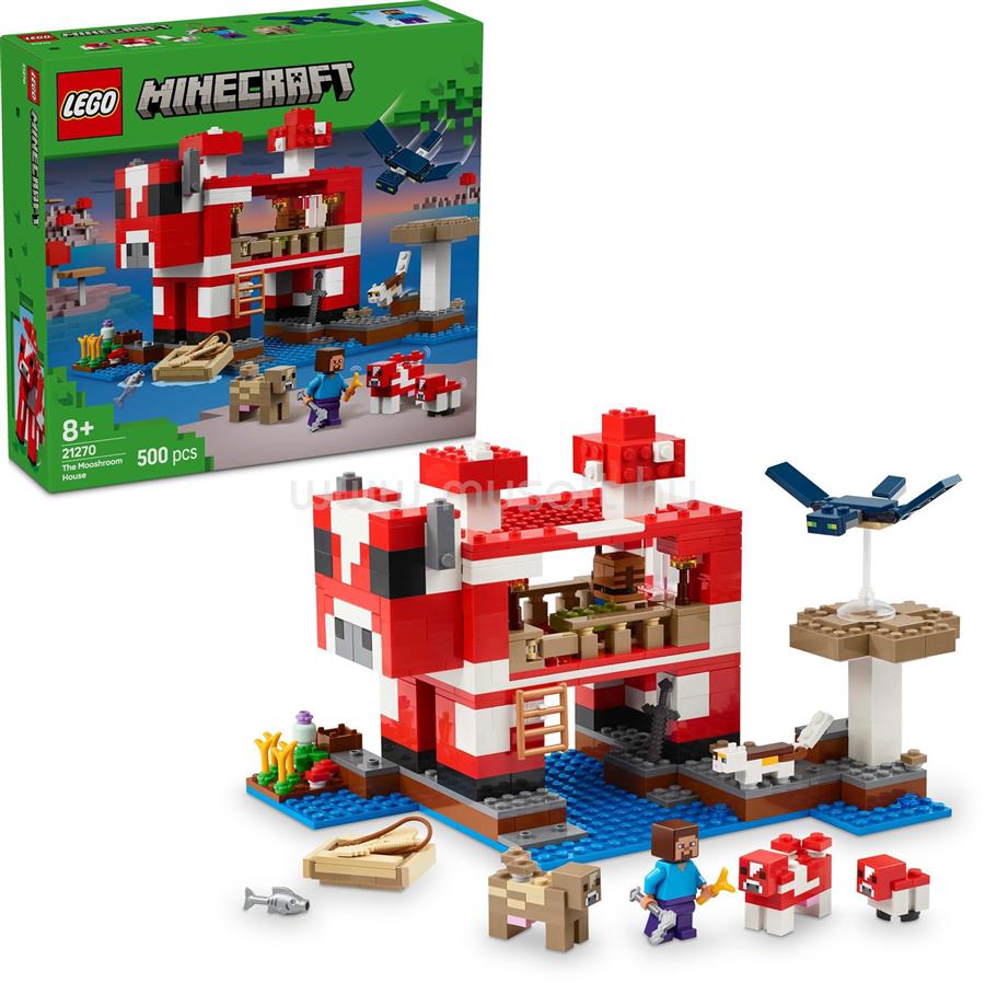 LEGO Minecraft A múúmbák háza, szigeten játszódó, gamer játékkészlet gyerekeknek 21270