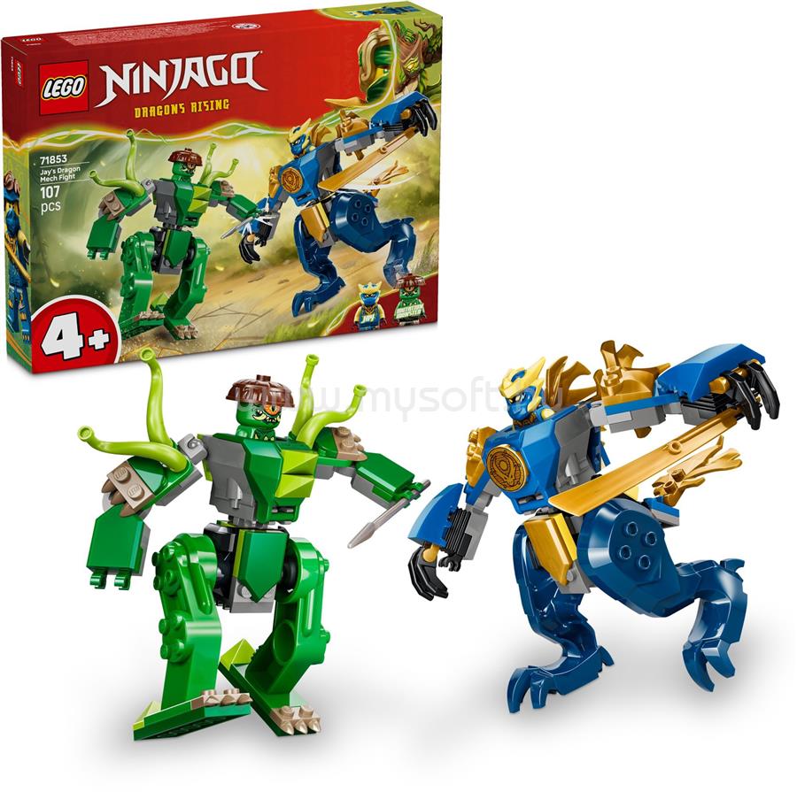 LEGO NINJAGO Jay csatája sárkánypáncélban - Robotos játék 71853