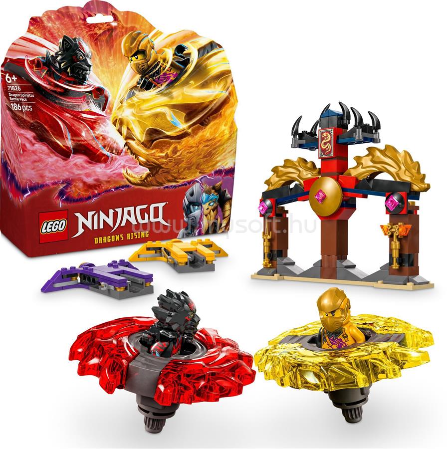 LEGO NINJAGO Sárkány spinjitzu harci csomag, akciójátékszett 71826